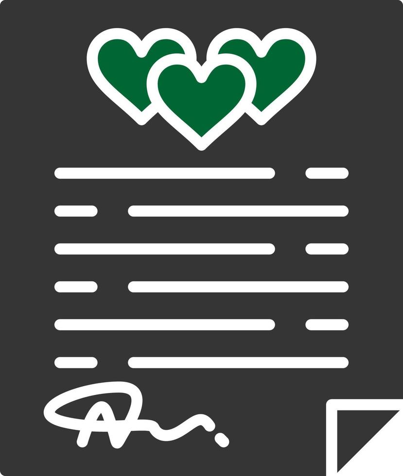 Wedding Contract Creative Icon Design vector