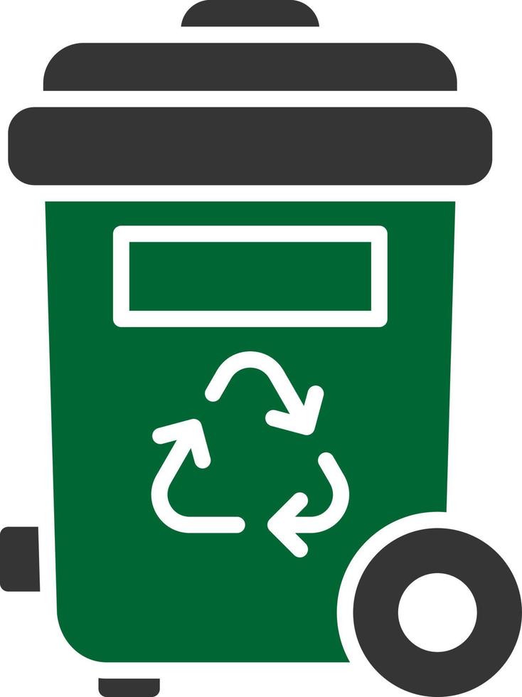 Trash Bin Creative Icon Design vector