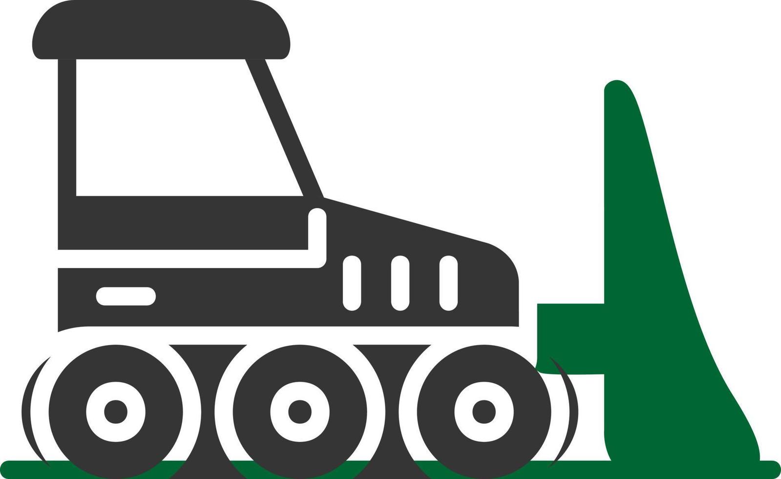 Bulldozer Creative Icon Design vector