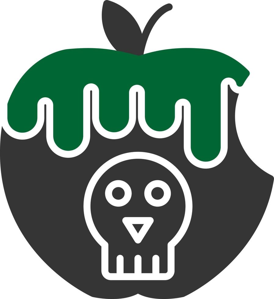 Poisoned Apple Creative Icon Design vector