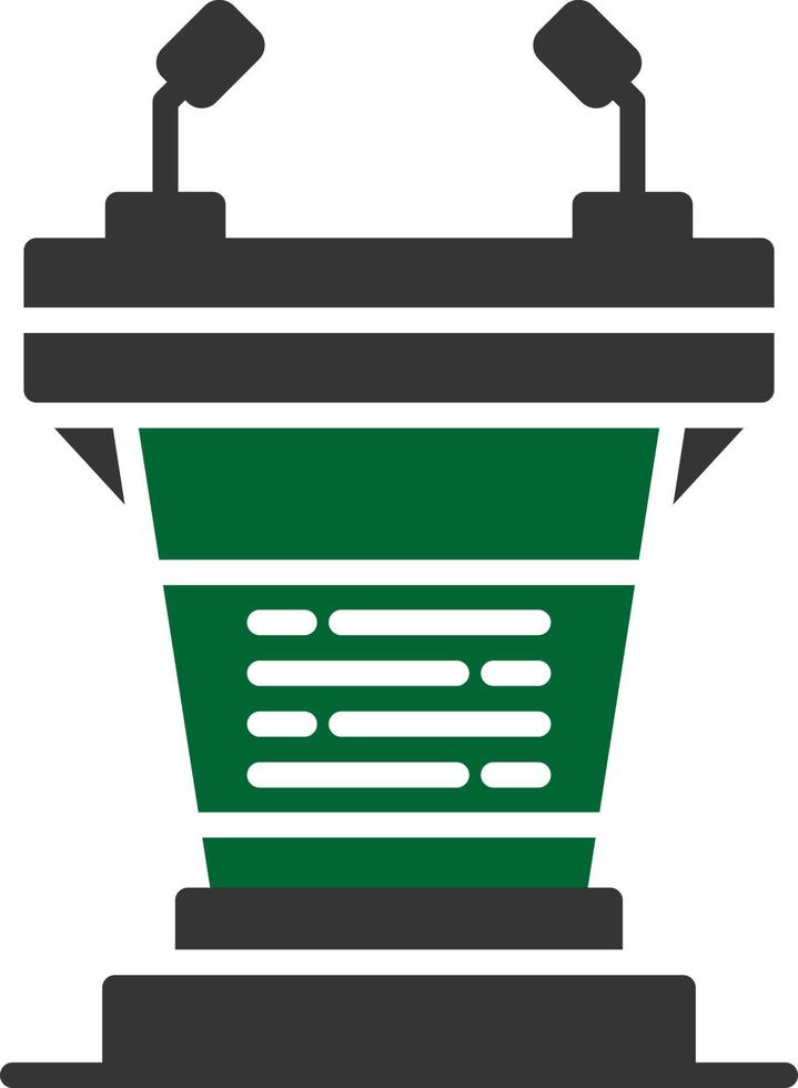 Podium Creative Icon Design vector