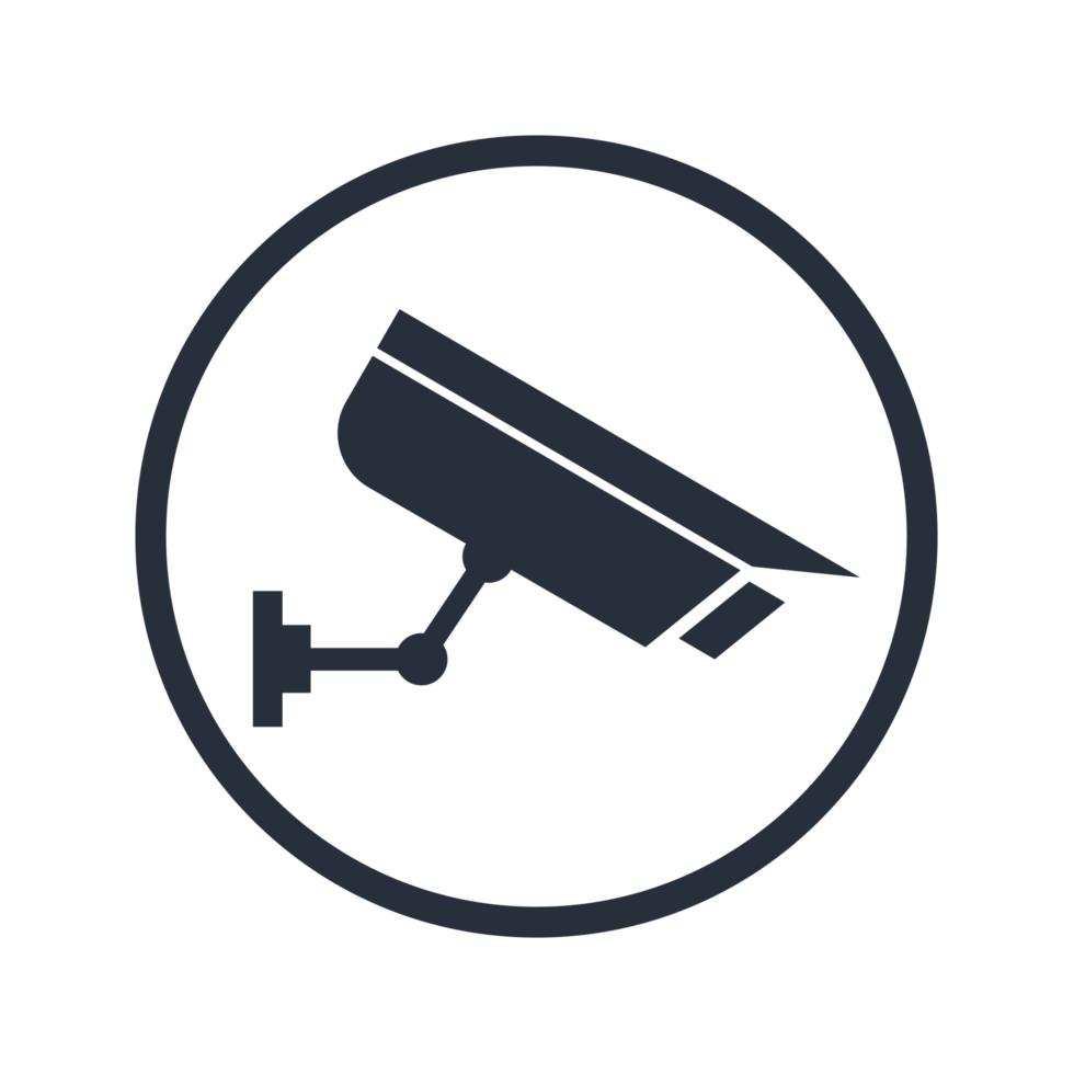 icône de vidéosurveillance de caméra de sécurité transparente png