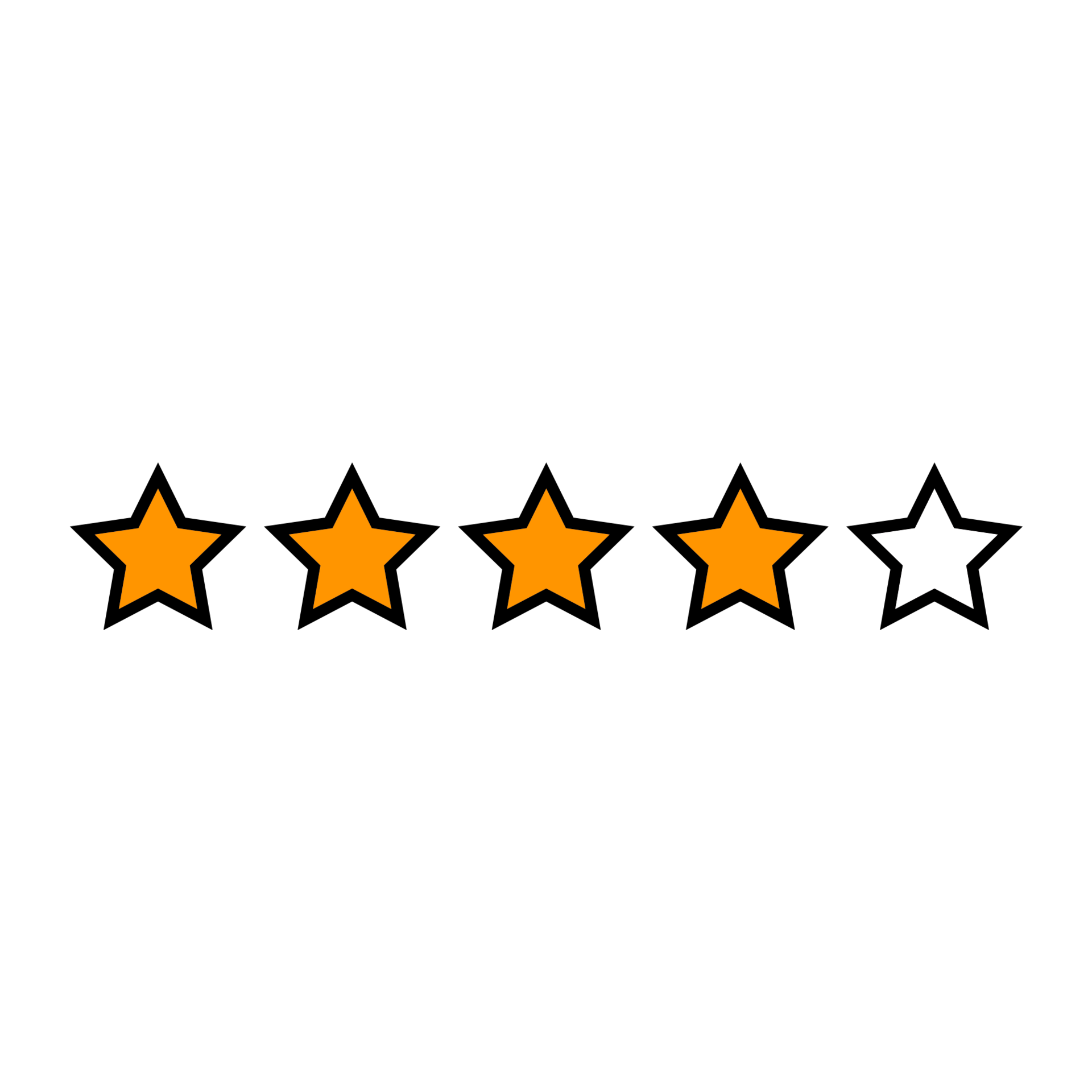 Four Stars Rating Png With Transparent Background 16016805 PNG star-rating-png-images-transparent-free-download