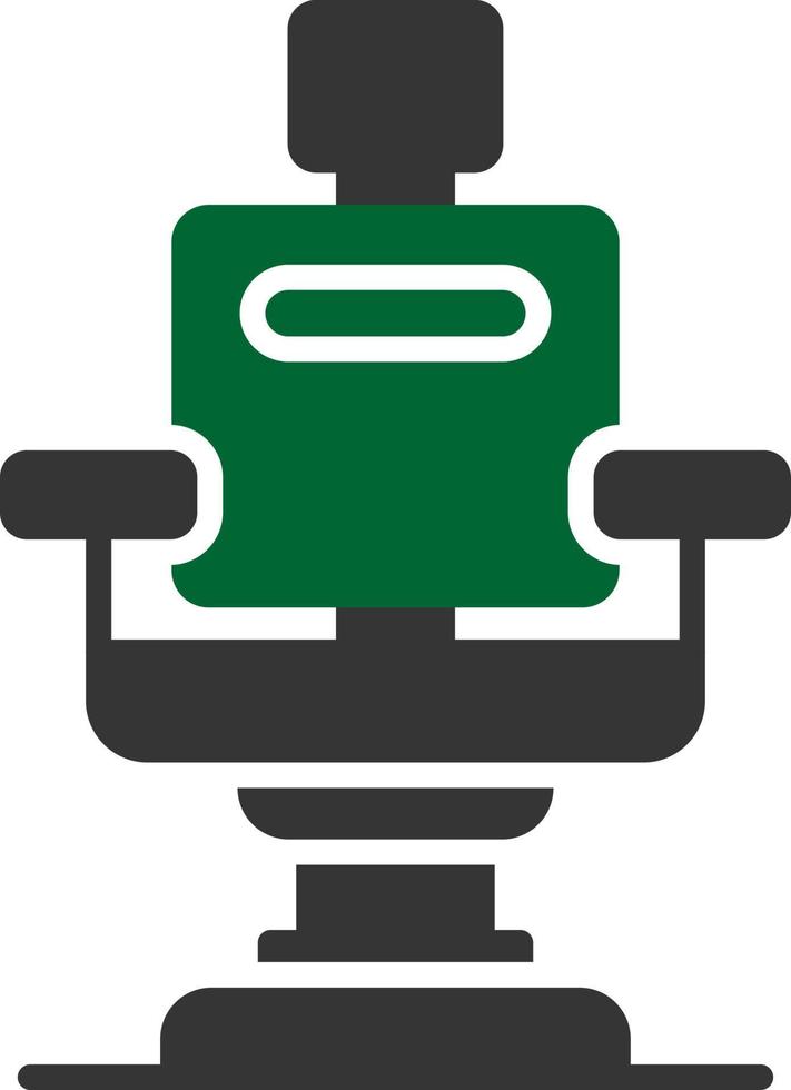 diseño de icono creativo de silla de peluquero vector