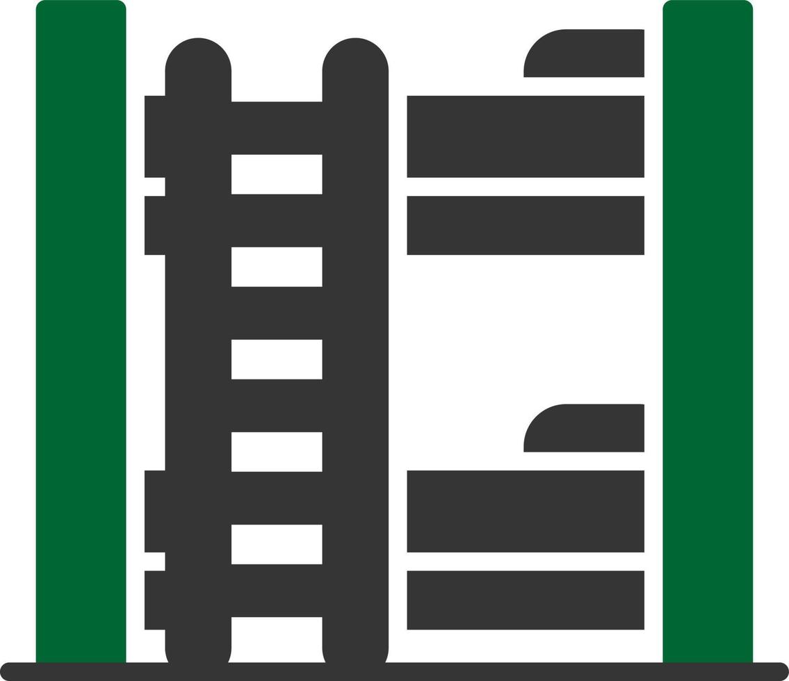 Bunk Bed Creative Icon Design vector