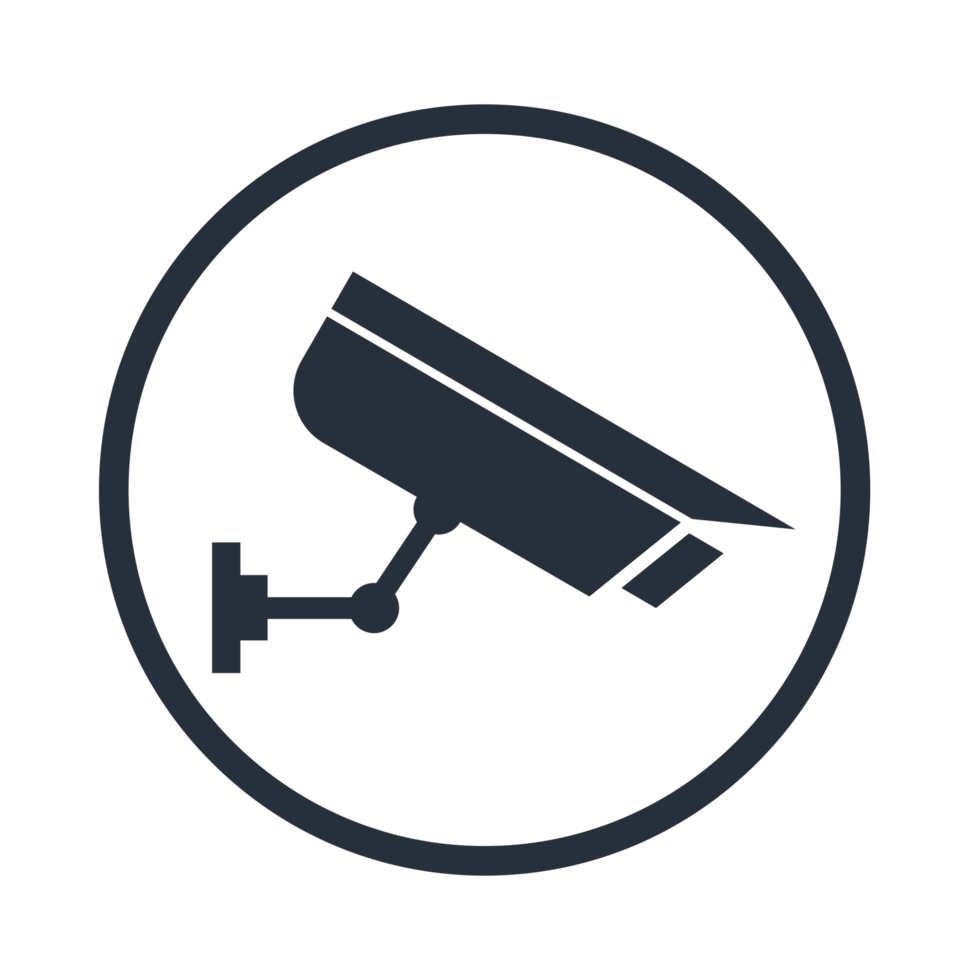 icono de cámara cctv de fondo transparente png