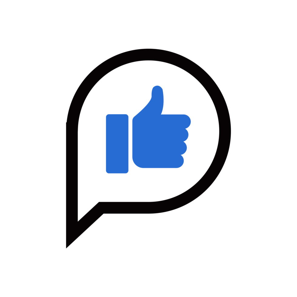 Transparent like feedback icon png