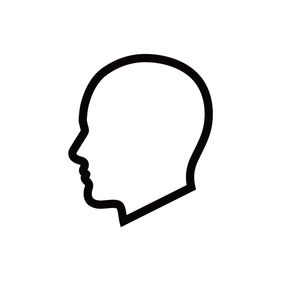 Transparent man head icon png