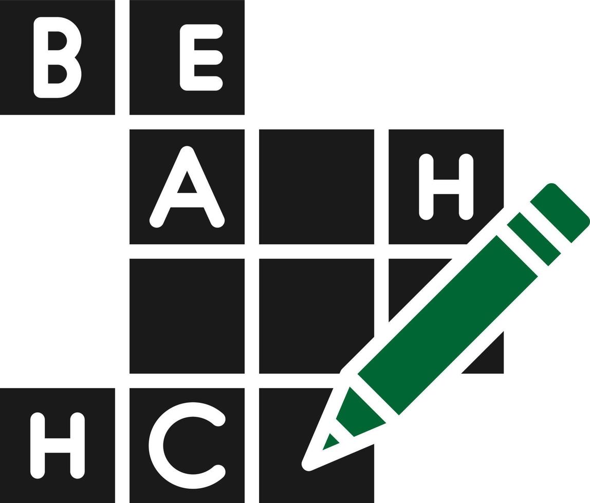 Crossword Creative Icon Design vector