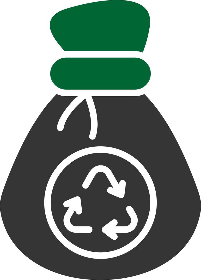 Waste Bag Creative Icon Design vector