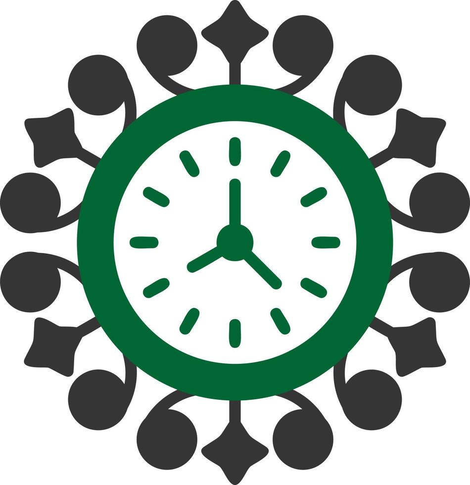Wall Clock Creative Icon Design vector