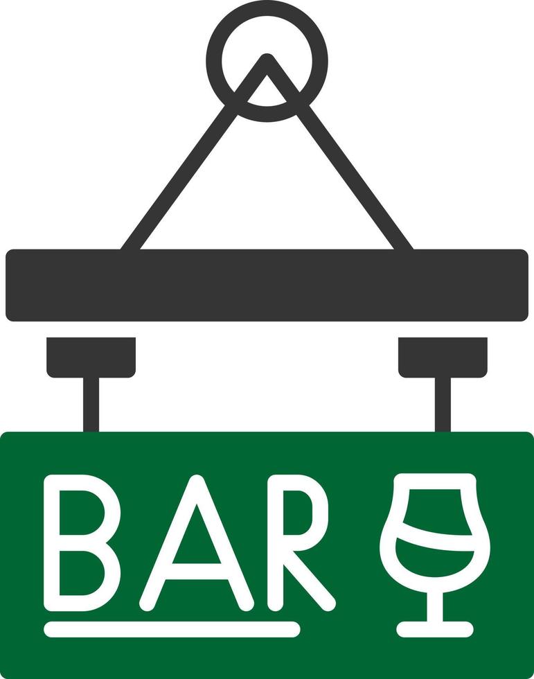 Bar Sign Board Creative Icon Design vector