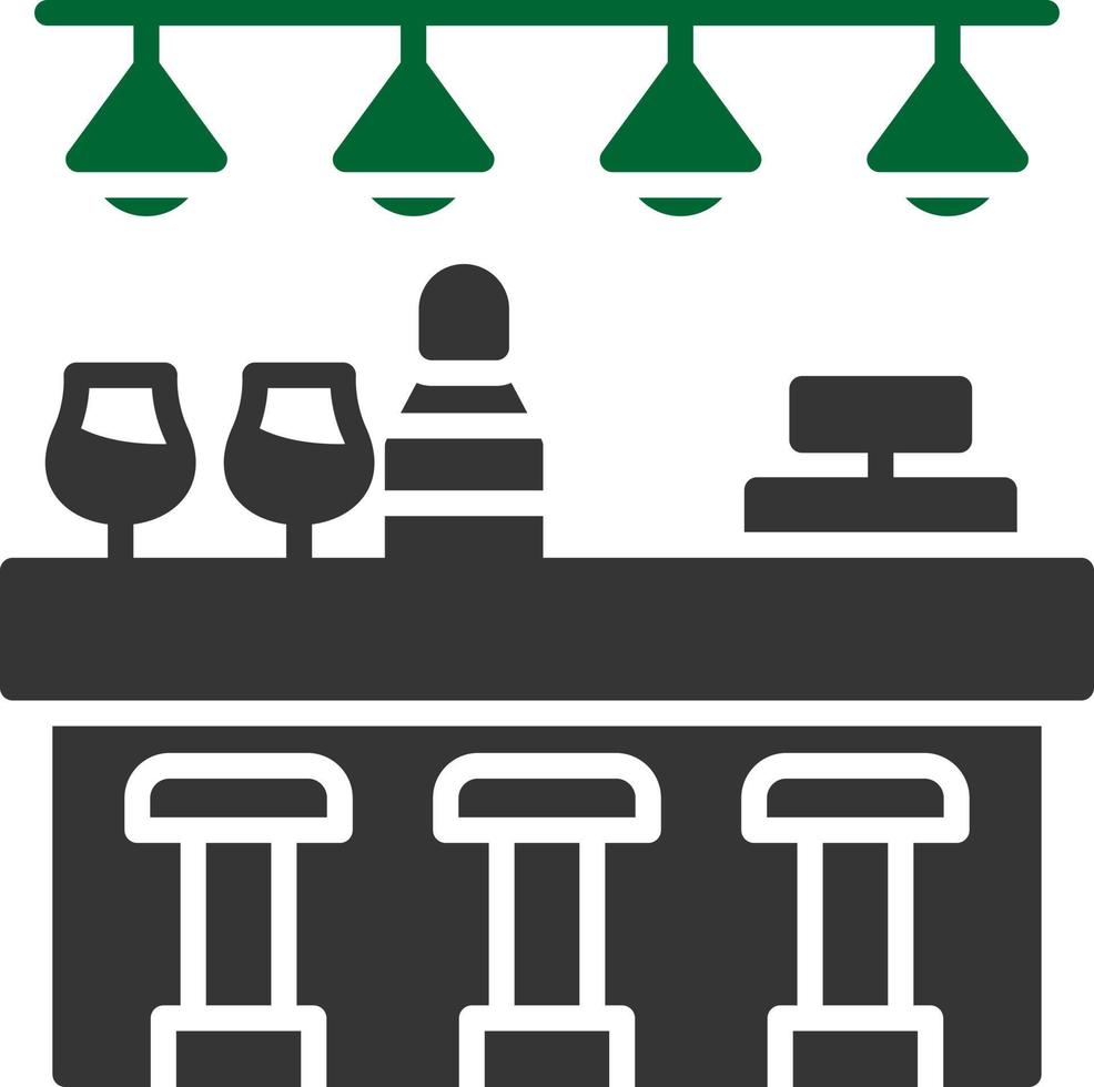 Bar Counter Creative Icon Design vector