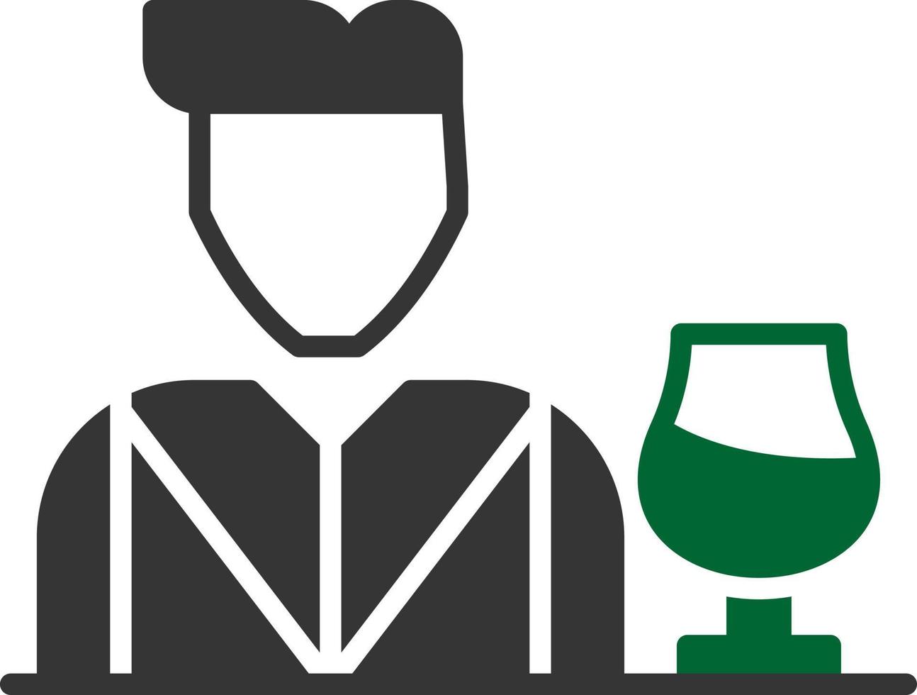 Bartender Creative Icon Design vector