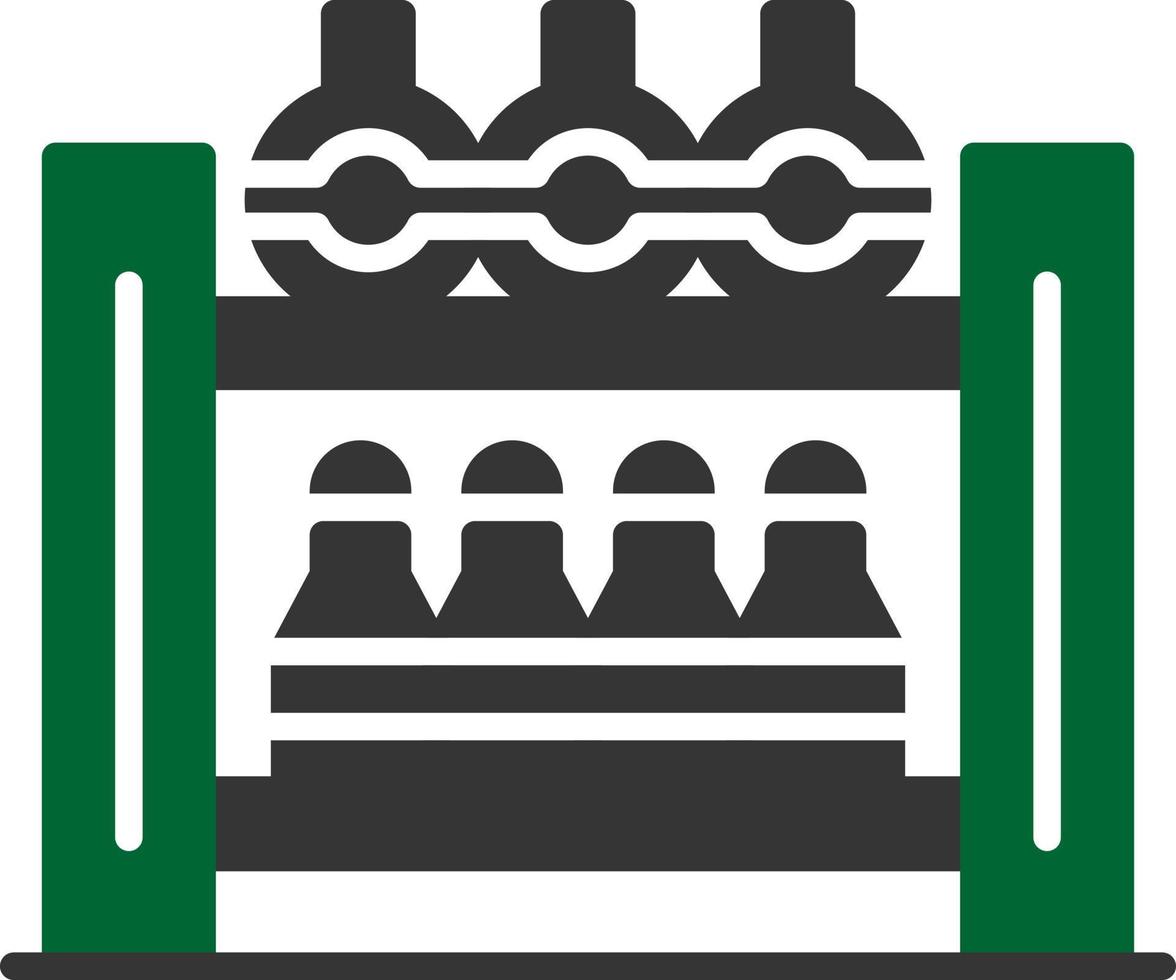 Bottle Rack Creative Icon Design vector