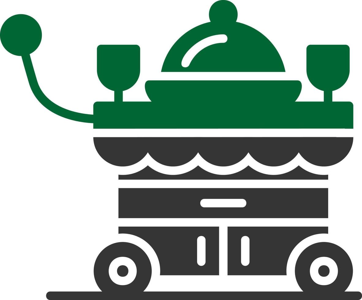 Food Cart Creative Icon Design vector