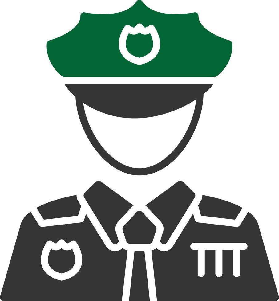 Police Man Creative Icon Design vector