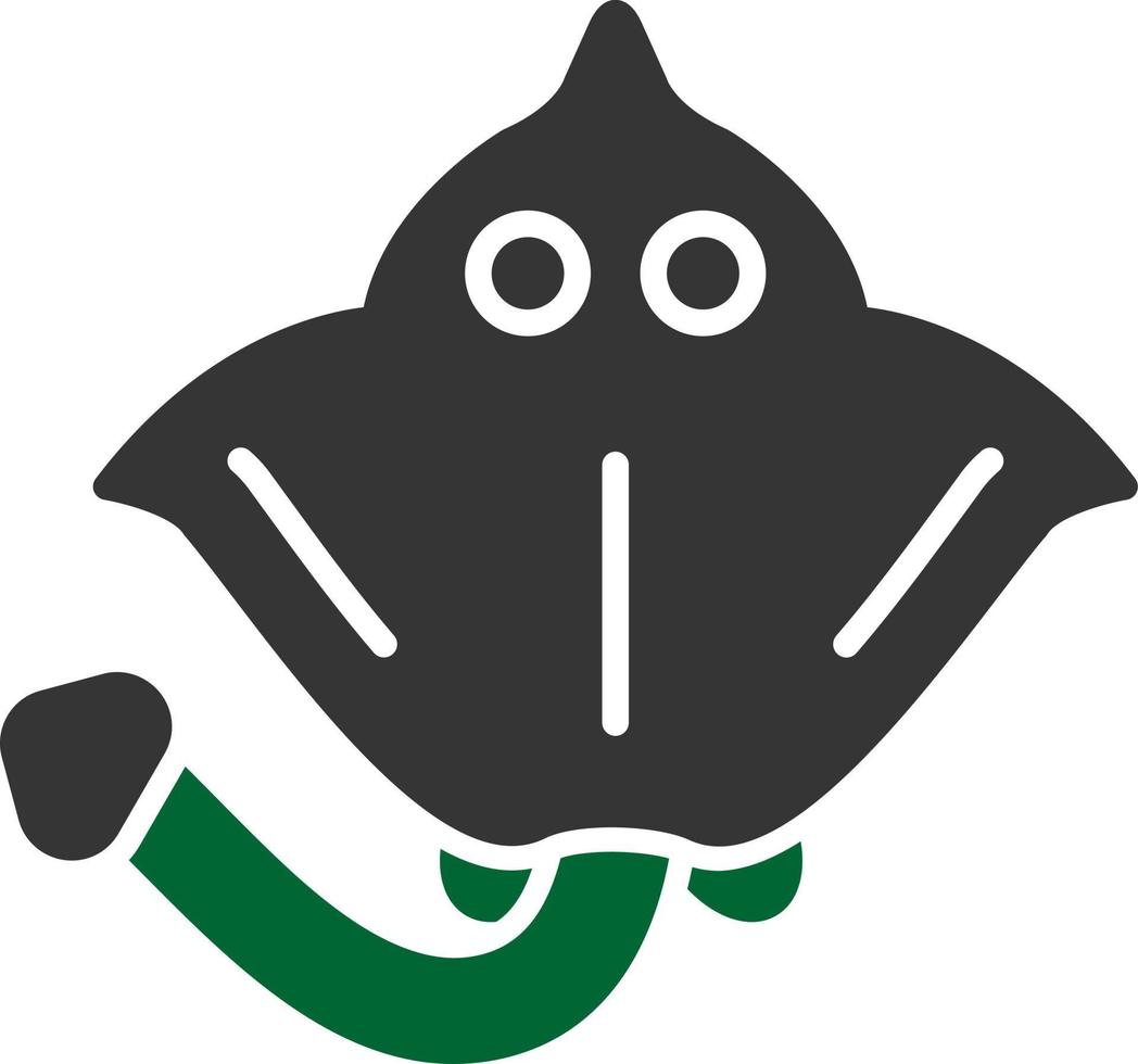 diseño de icono creativo de mantarraya vector