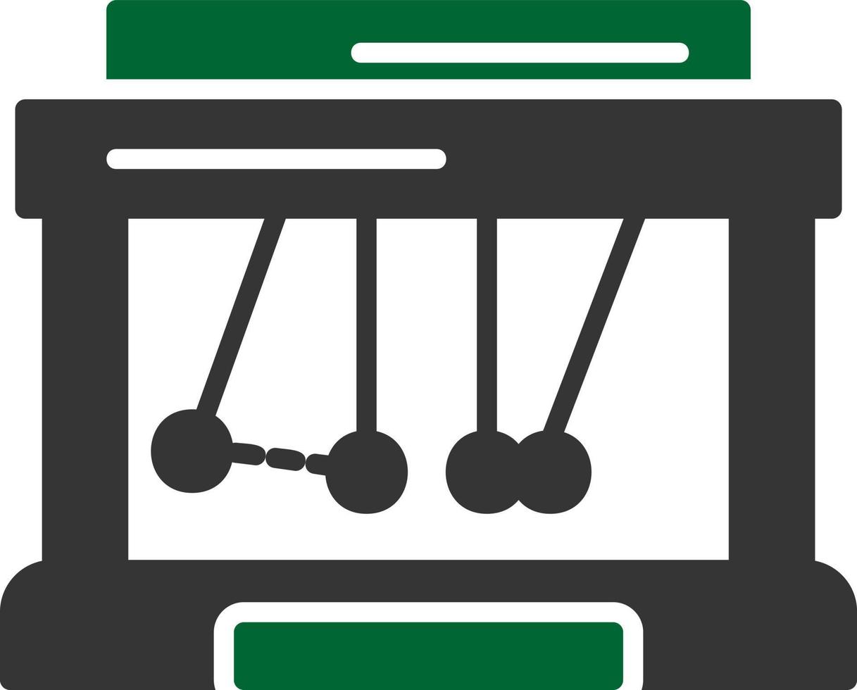 Newton Cradle Creative Icon Design vector