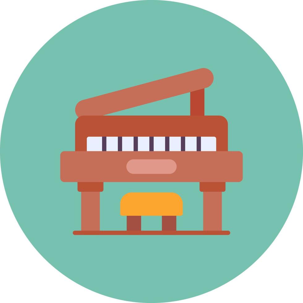 diseño de icono creativo de piano vector