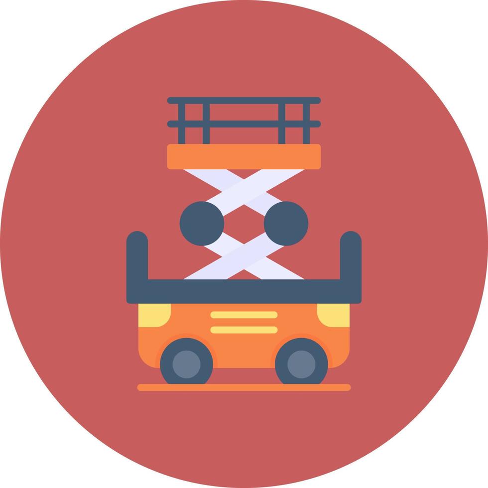 Scissor Lift Creative Icon Design vector