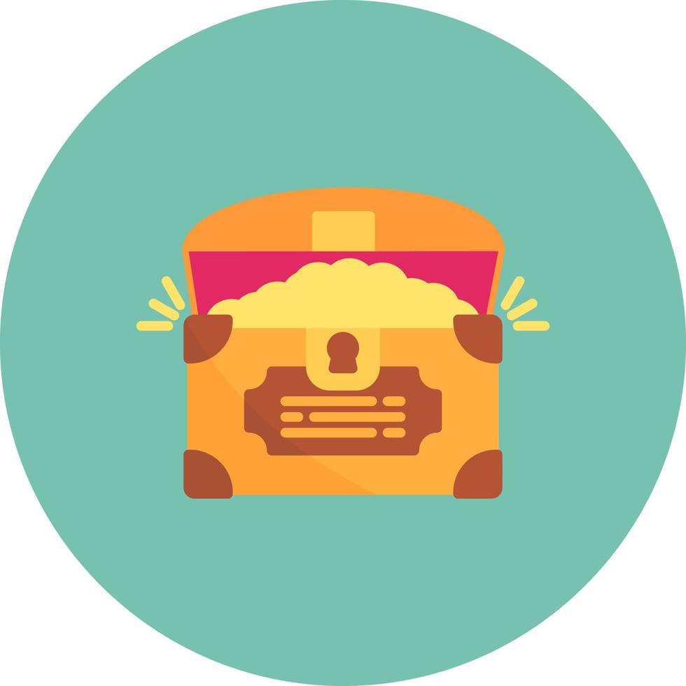 Treasure Chest Creative Icon Design vector