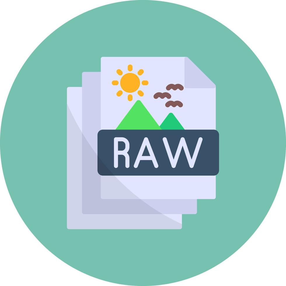 Raw Creative Icon Design vector