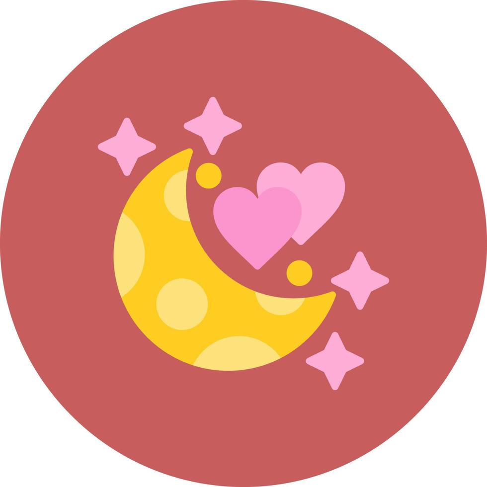 diseño de icono creativo de luna de miel vector