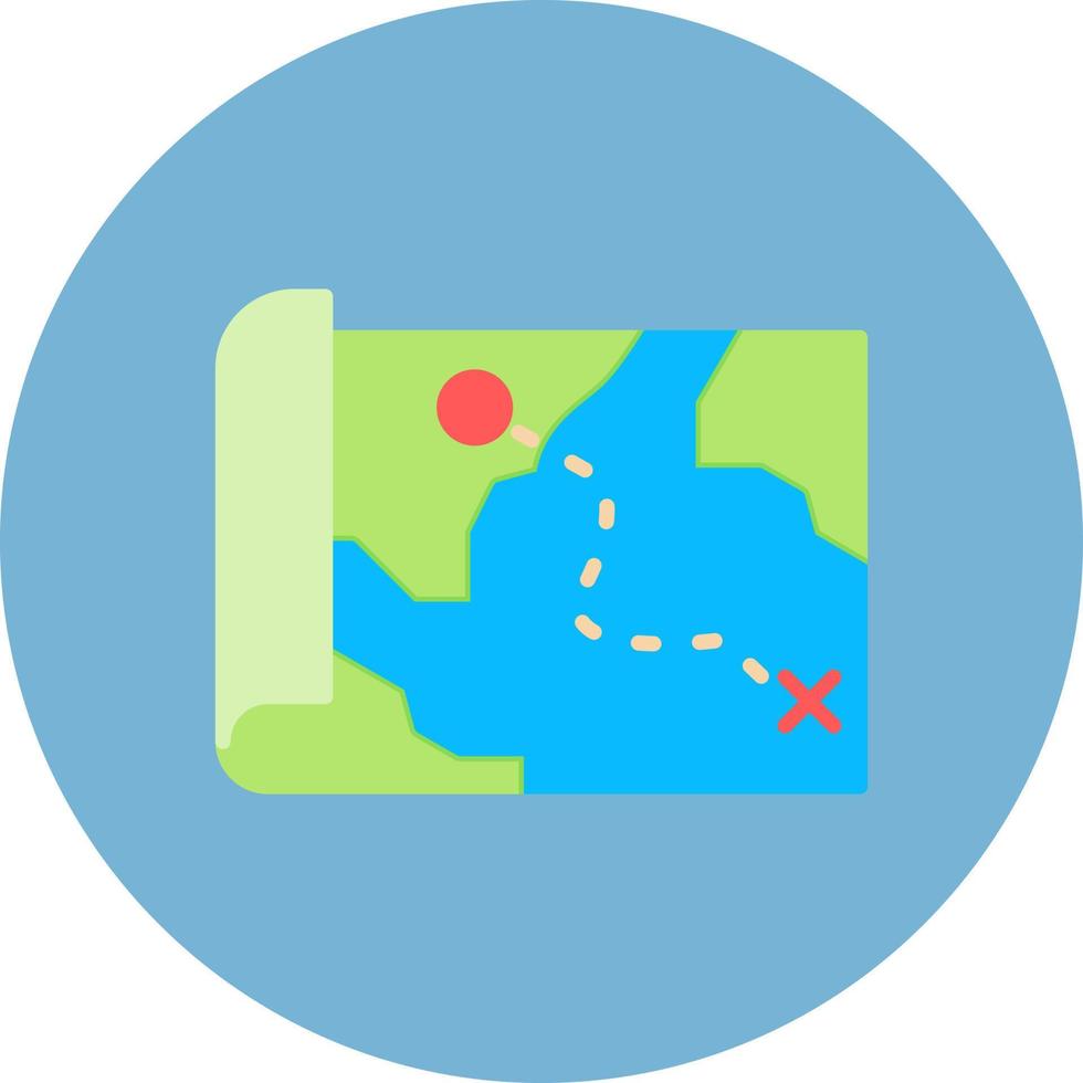 diseño de icono creativo mapa del tesoro vector