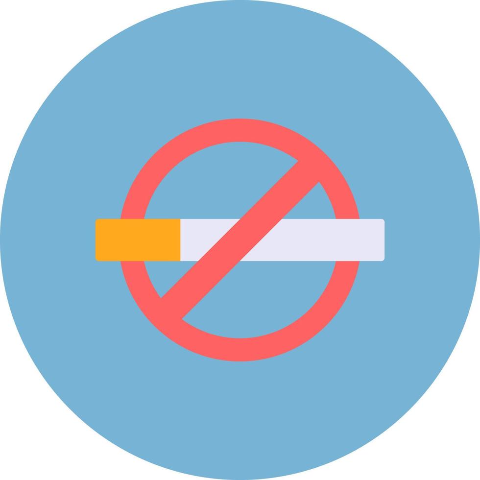 No Smoking Creative Icon Design vector