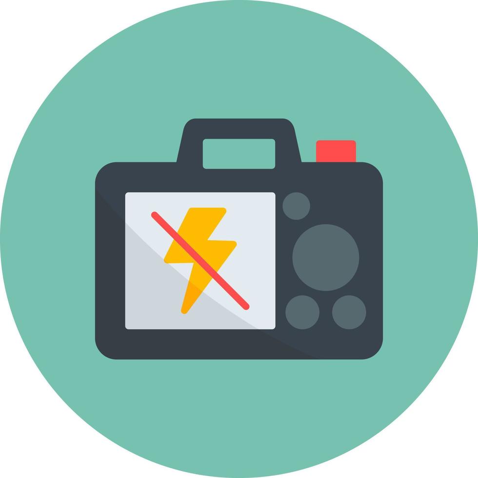 No Flash Creative Icon Design vector