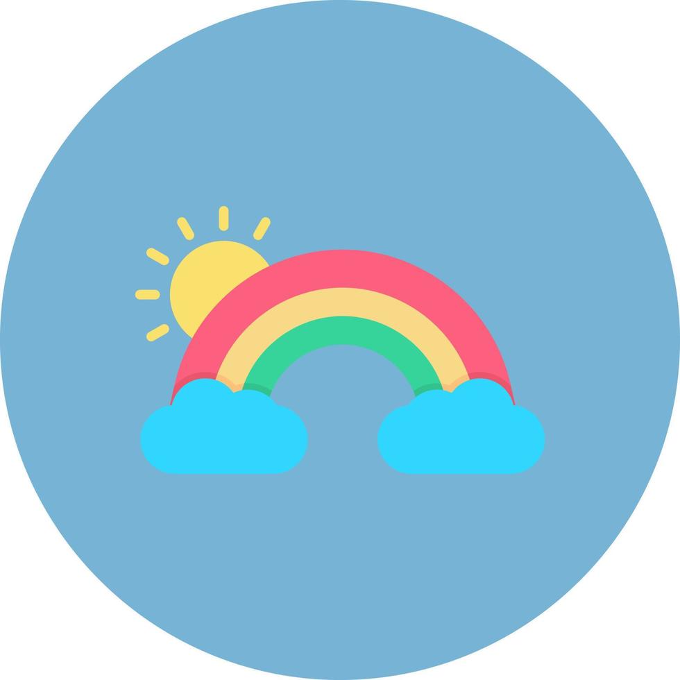 Rainbow Creative Icon Design vector