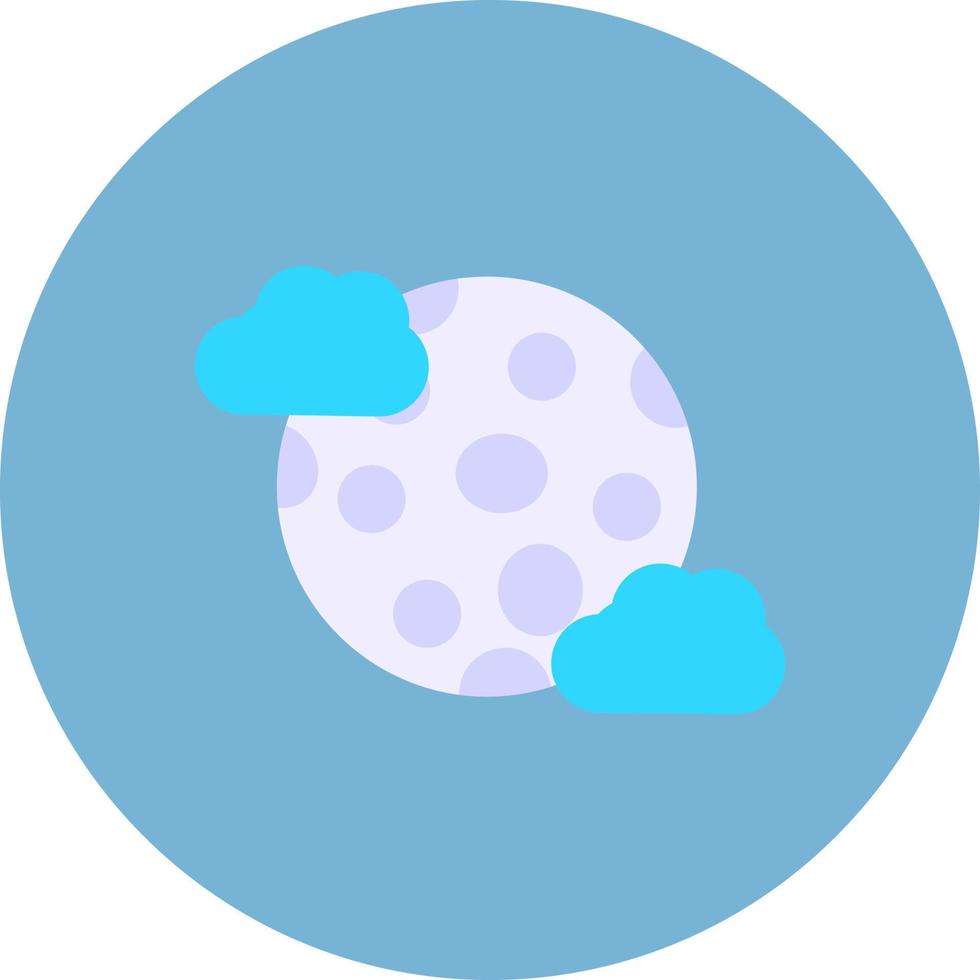 diseño de icono creativo de luna llena vector