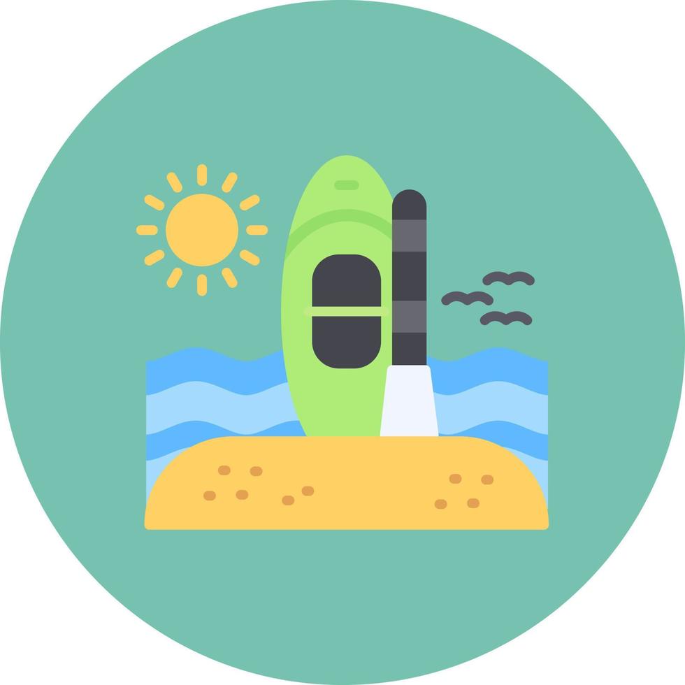 Paddle Surf Creative Icon Design vector