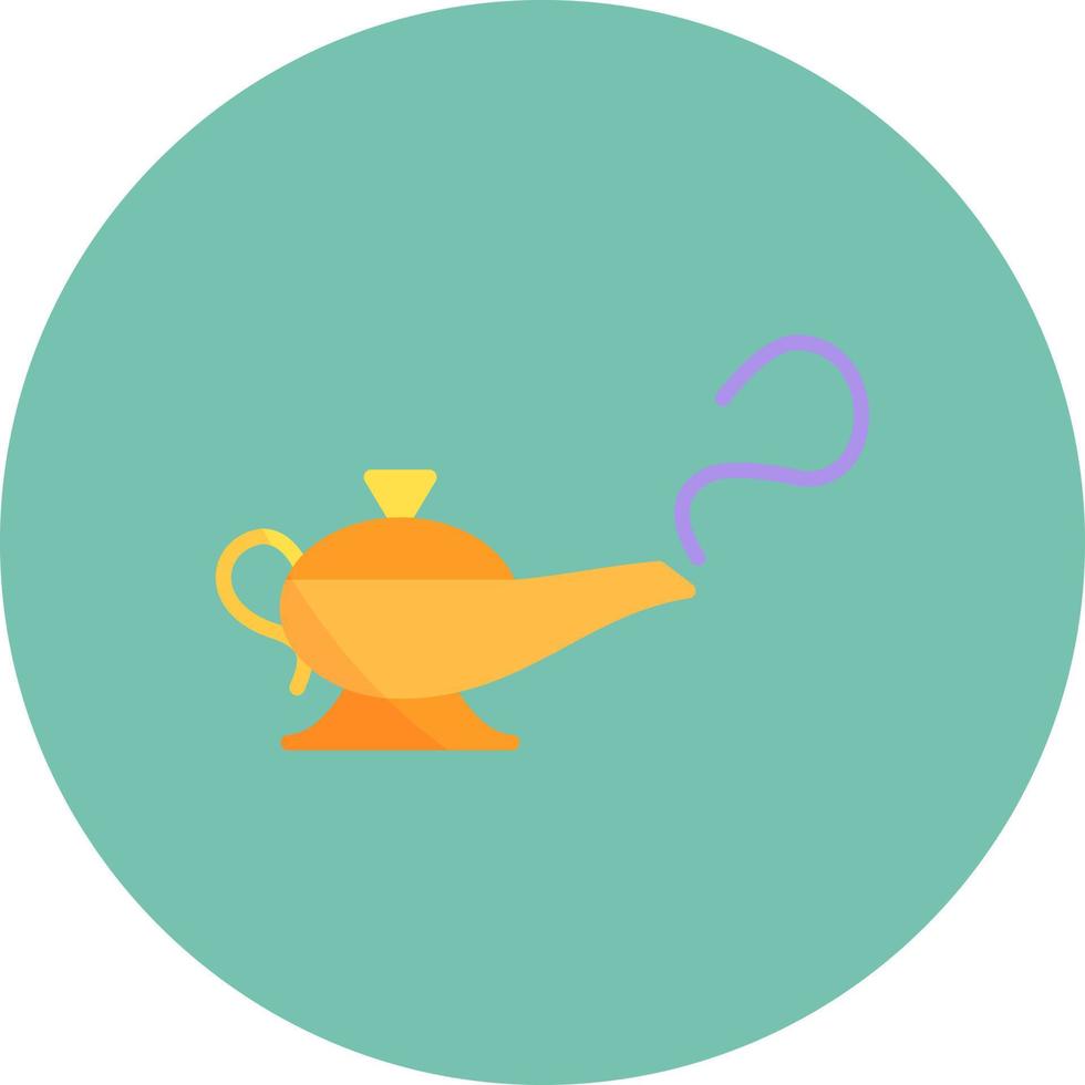 Magic Lamp Creative Icon Design vector