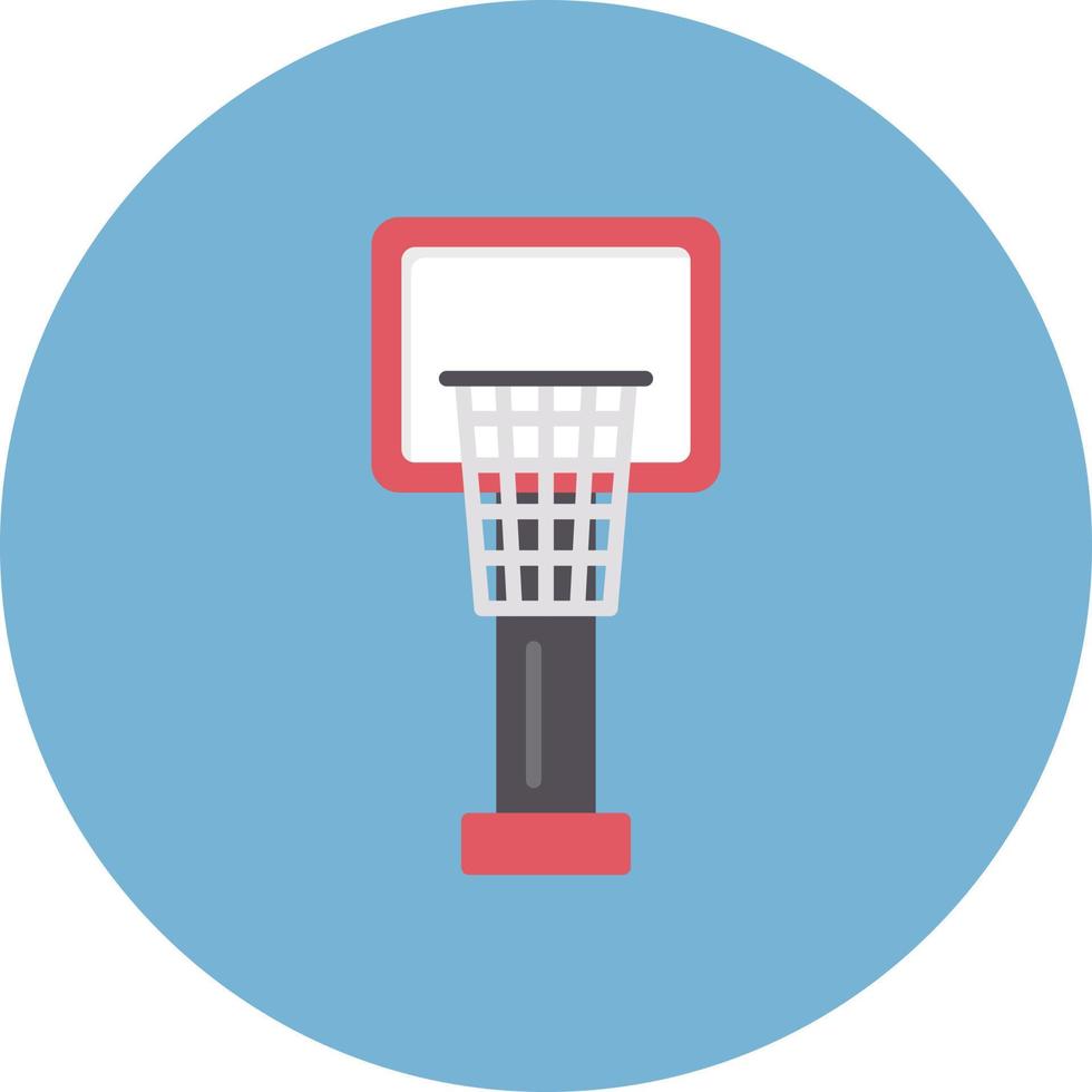 Basketball Hoop Creative Icon Design vector