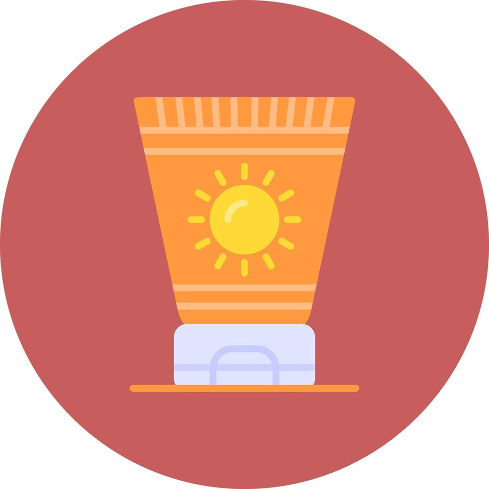 Sun Cream Creative Icon Design vector