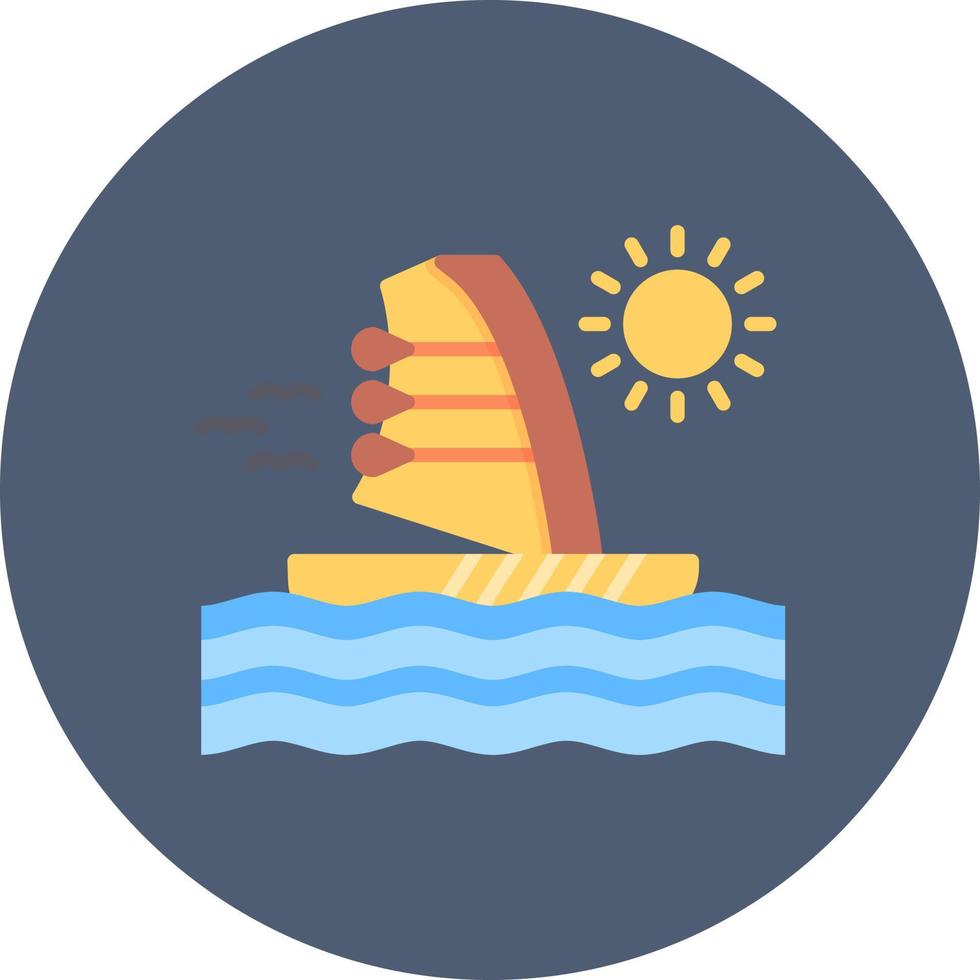 Windsurf Creative Icon Design vector