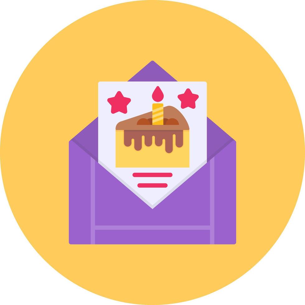 Birthday Card Creative Icon Design vector