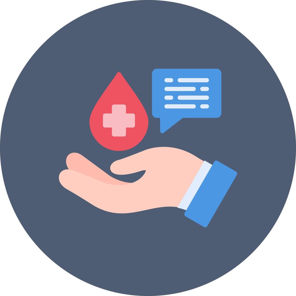 Blood Donation Creative Icon Design vector