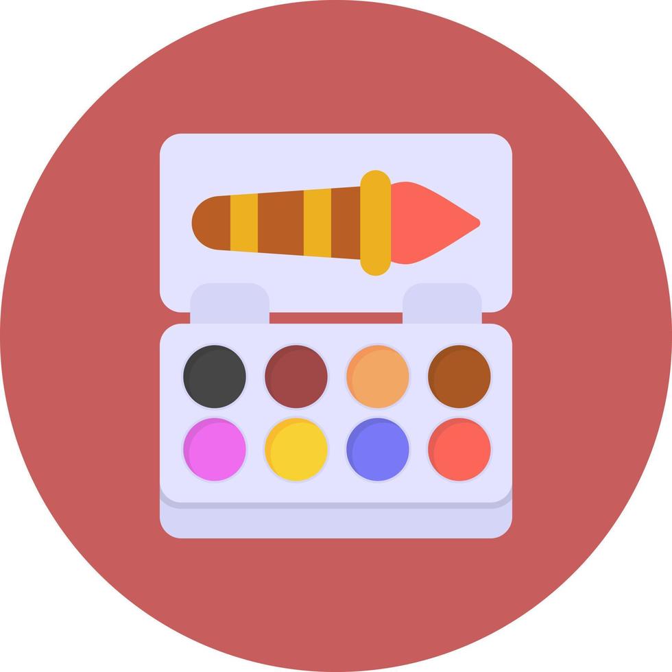 Watercolor Creative Icon Design vector