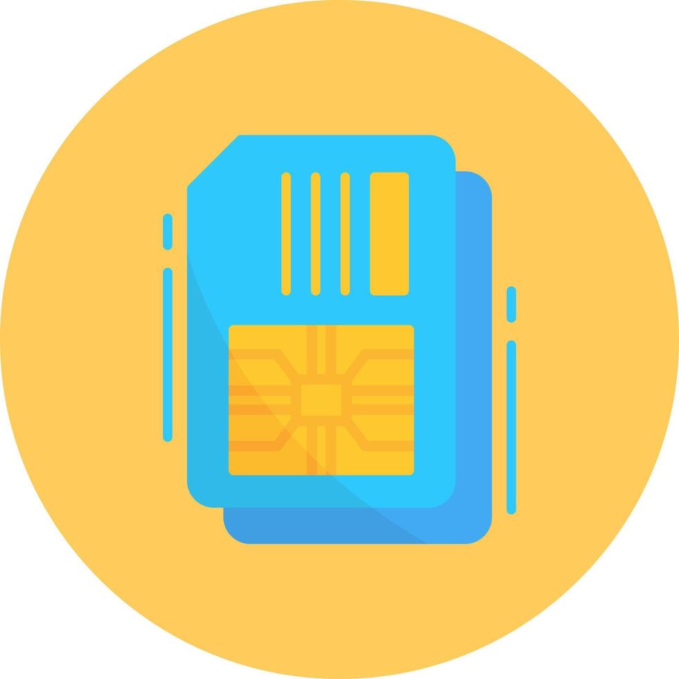 diseño de icono creativo de tarjeta SIM vector