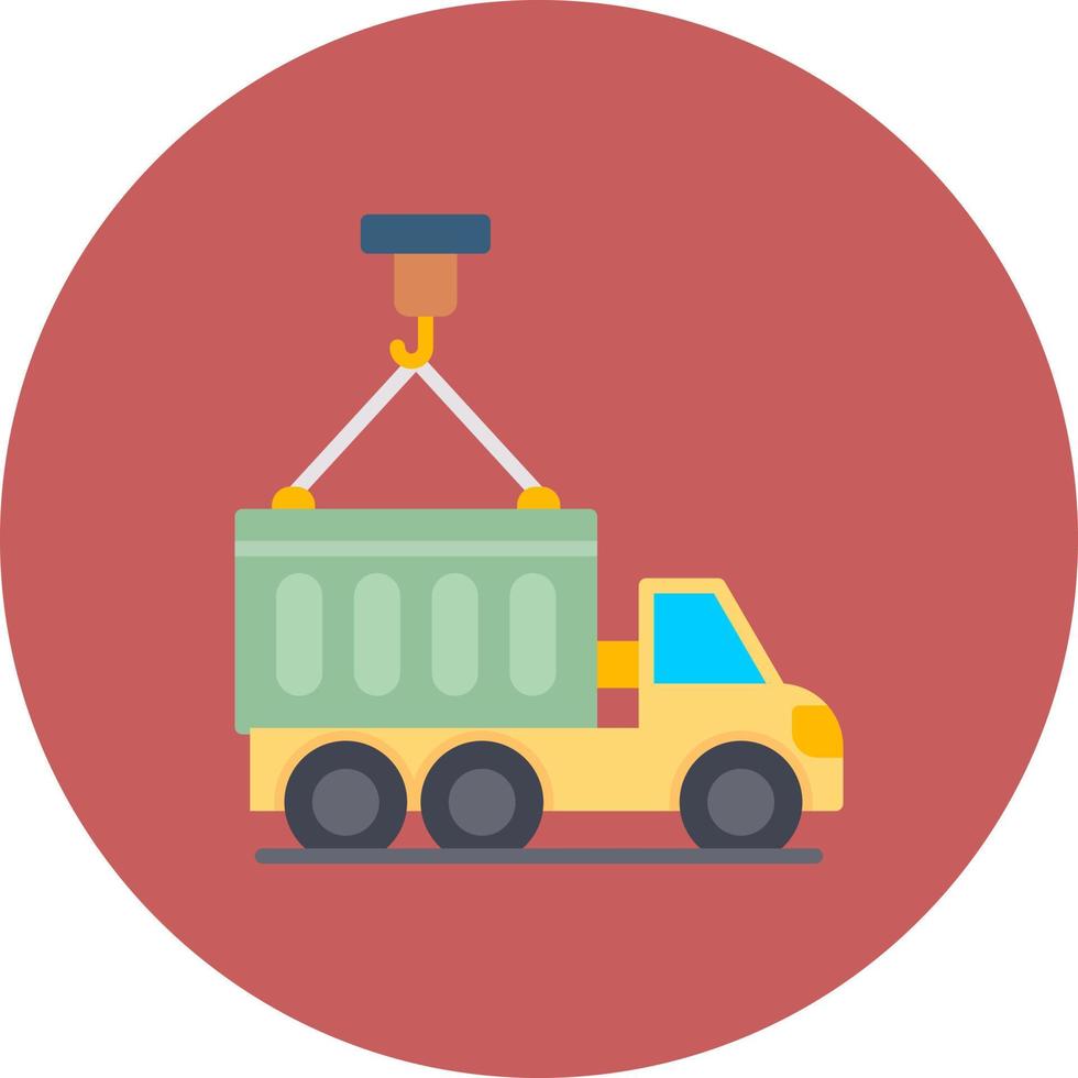 Container Truck Creative Icon Design vector