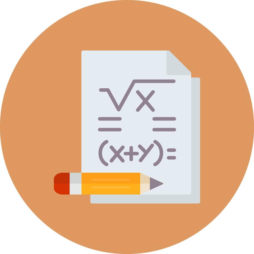 diseño de icono creativo de matemáticas vector