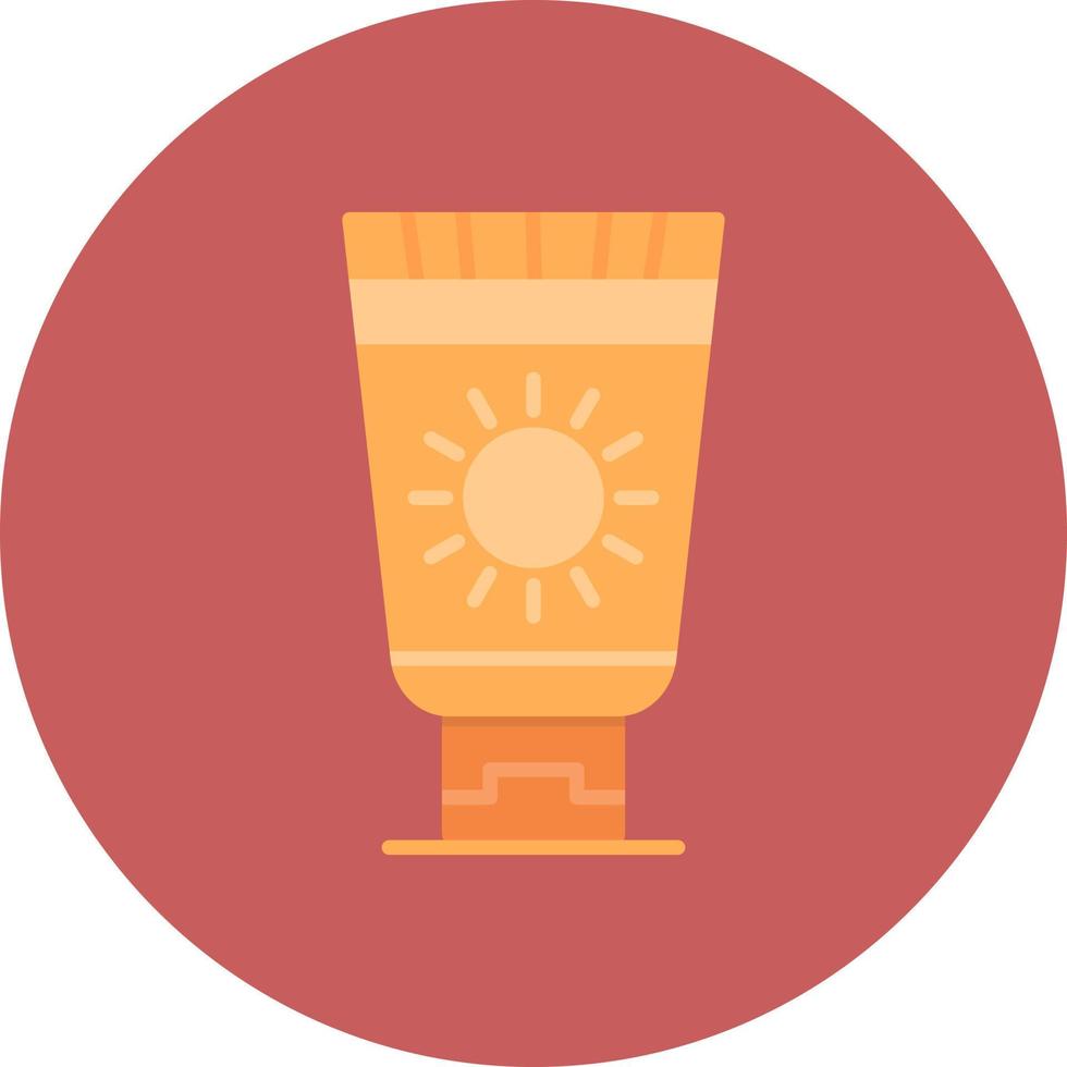 Sunscreen Creative Icon Design vector