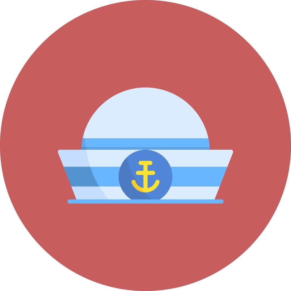 diseño de icono creativo de sombrero de marinero vector