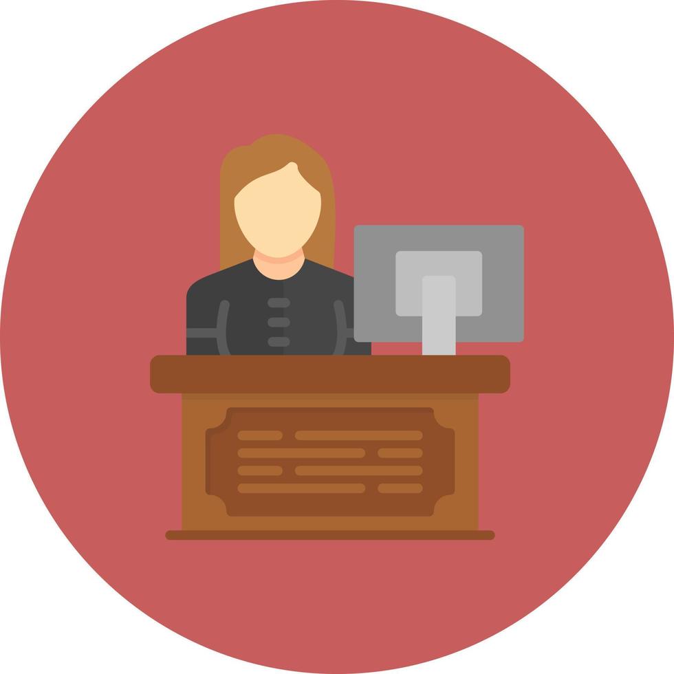 Receptionist Creative Icon Design vector