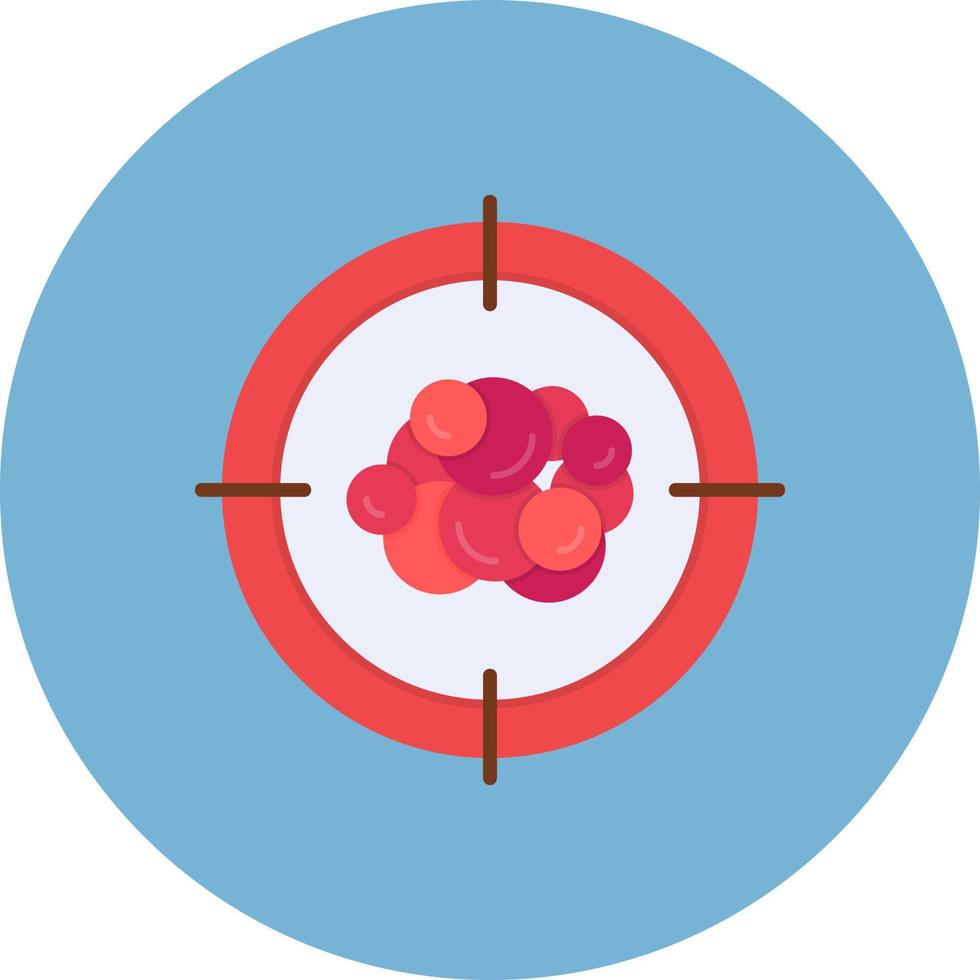 Cancer Target Creative Icon Design vector