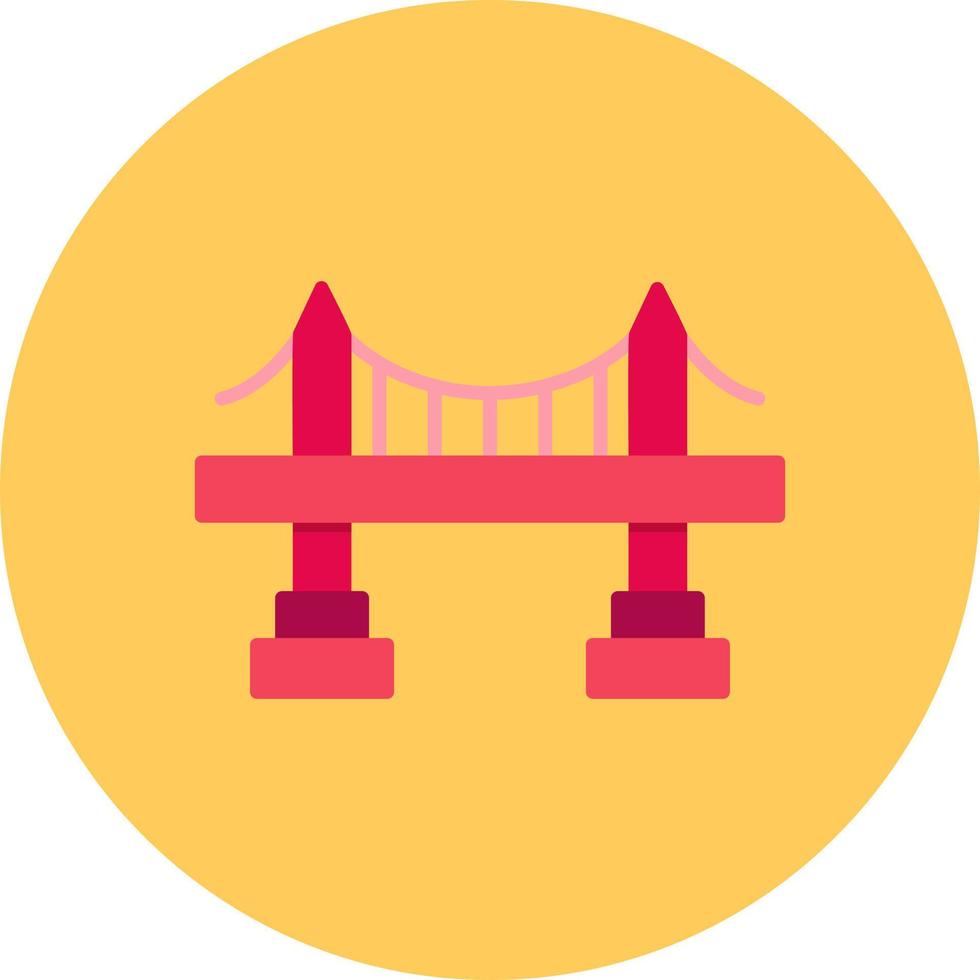 diseño de icono creativo de puente vector