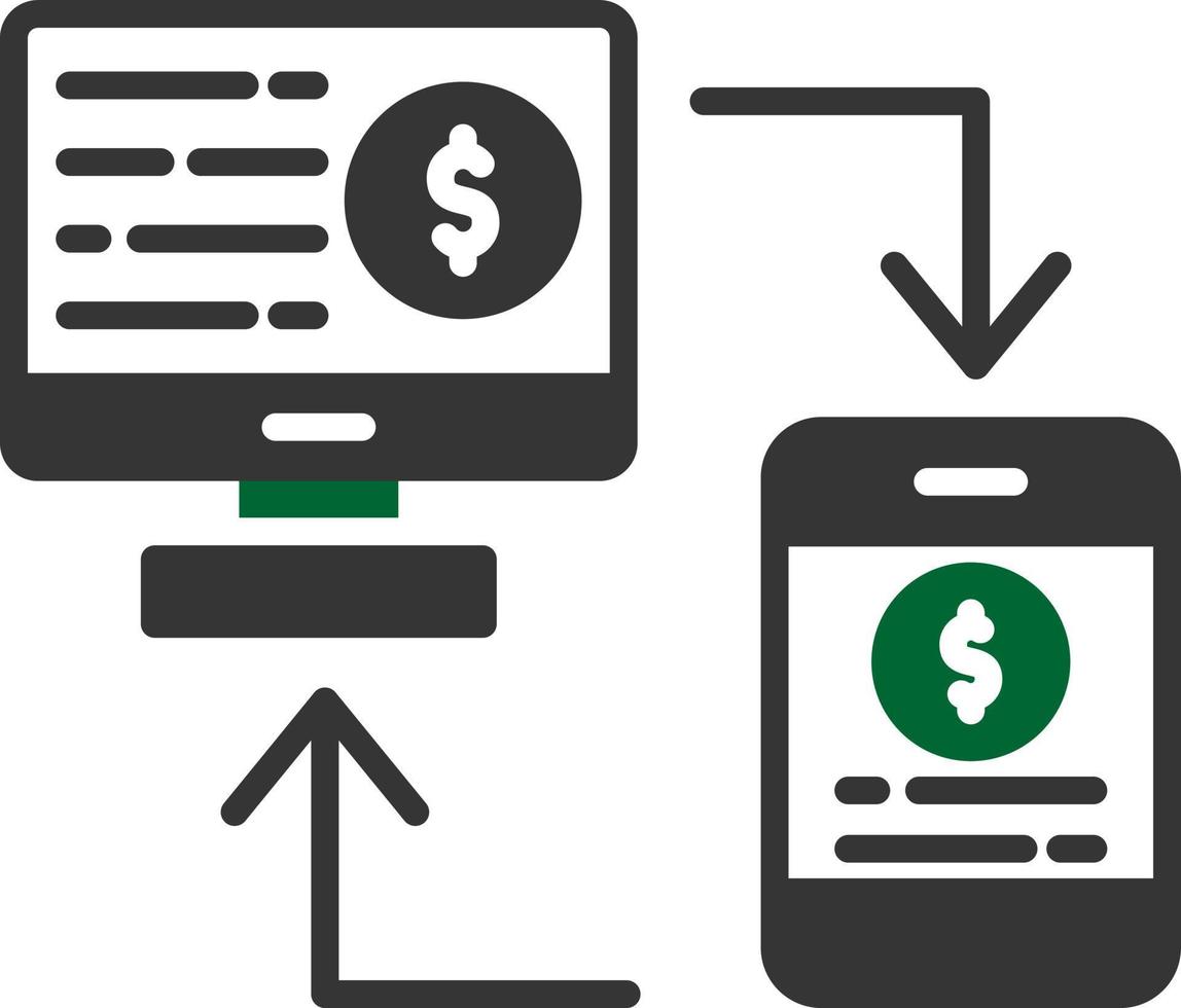 Online Transfer Creative Icon Design vector